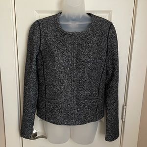 Ann Taylor Loft Tweed Knit Wool Jacket